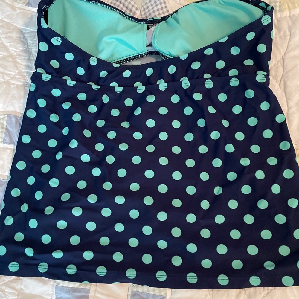 Mossino strapless bathing suit top in polka dot. Super cute! - Picture 2 of 2